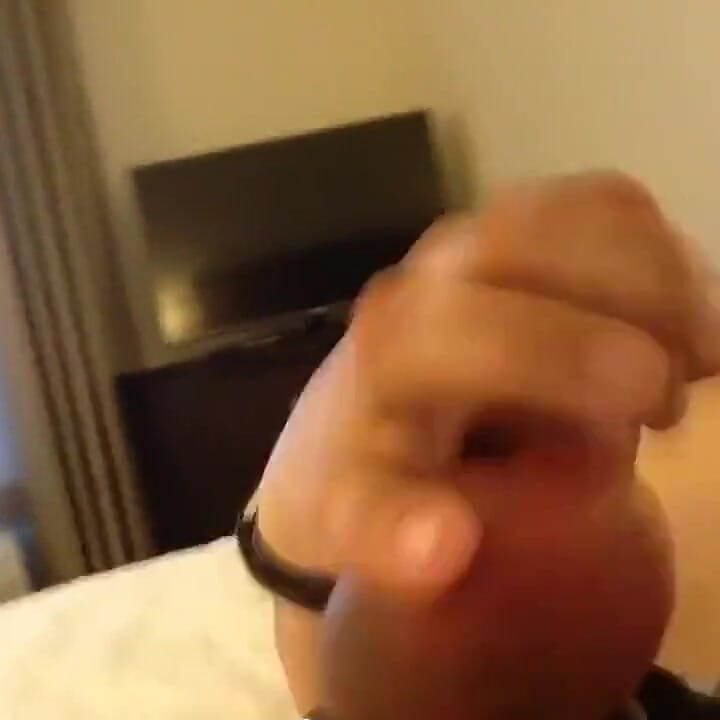 Jerking off in Hotel Huge Cumshot