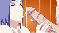 Naruto xxx porno-parodie - Konan & Pain volledige animatie (anime Hentai)