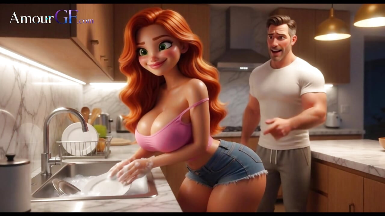 3D Animation Brunette Patient Gets Nude for Intense Gyne Exam