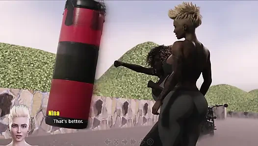 Verehrt vom teufel # 18 - animiertes sexspiel - rothaarige MILf sex im freien!