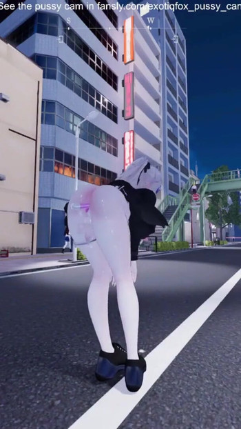 Epic moment from "Cute Gamer Girl Hentai Gamer Japanese Game Secret Flasher Manaka"
