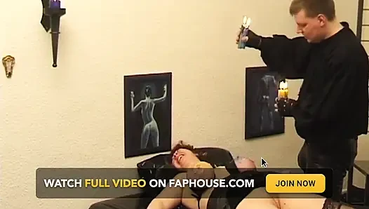 Curvy MILF Bound for Hot Wax Play