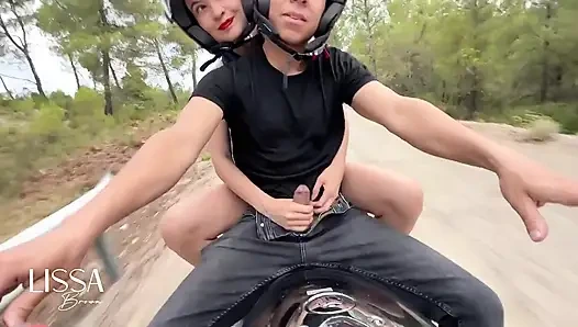 I Take Out My Stepbrother's Dick on the Motorcycle