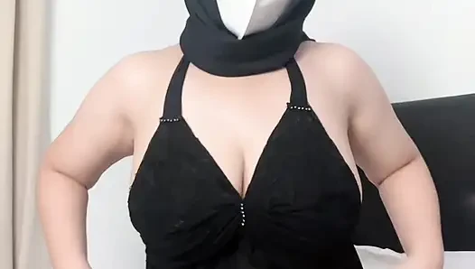 My lover wears a sexy black dress