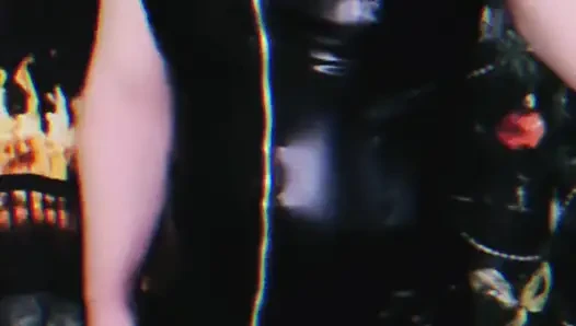 Black Latex Dress