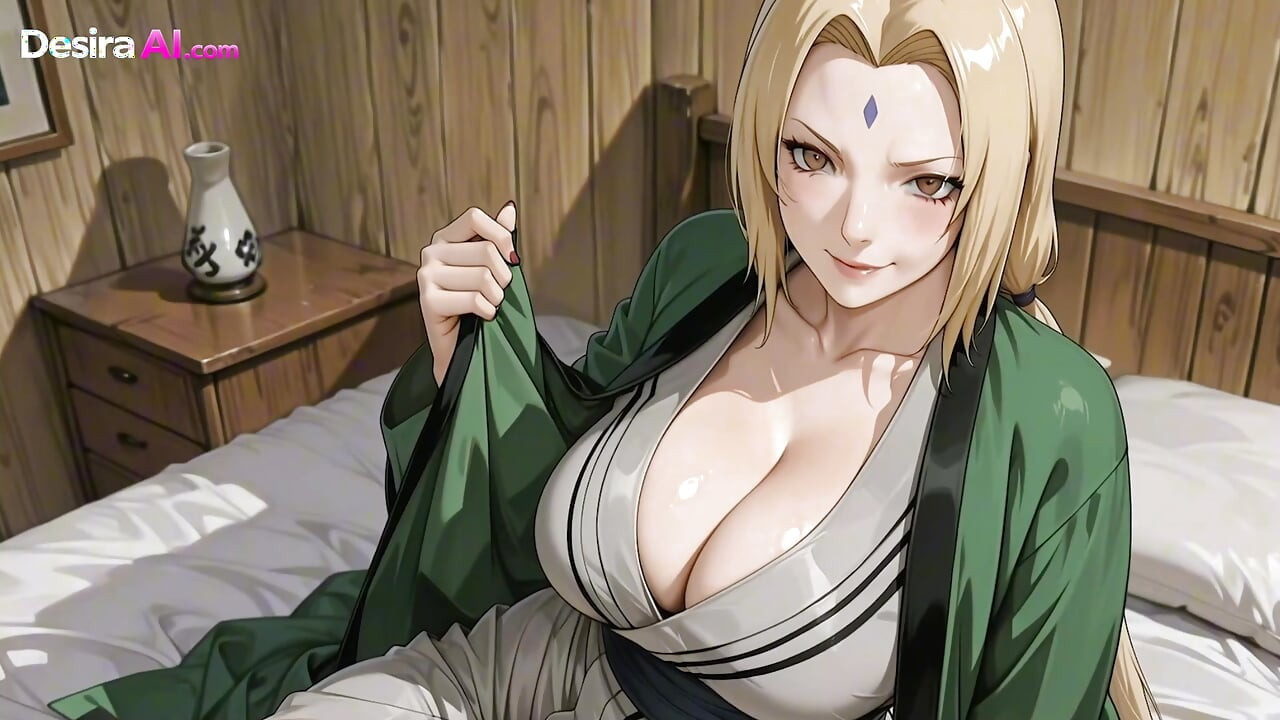 MILF Tsunade leva duro martelando ejaculação explode sobre facial e peitos AI Generated