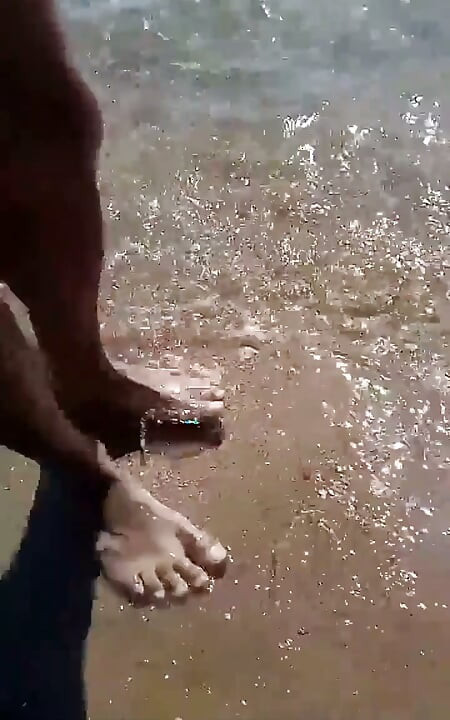 Exhibitionism. Walking Naked on the Beach.
