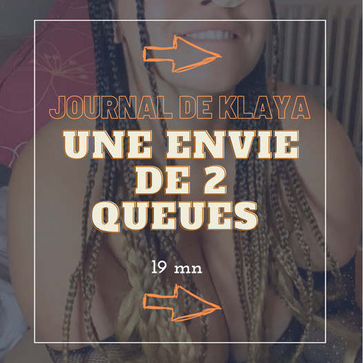 Journal de Klaya: une envie de 2 bites