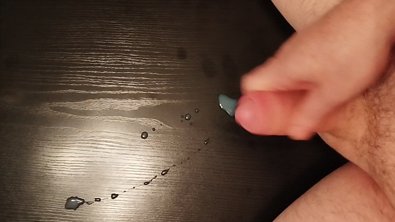 Quick cumshot with deep breathing