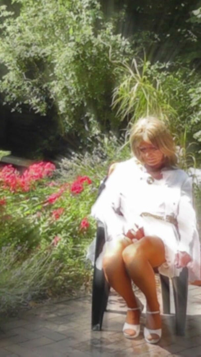 Wanking In A Very Sheer Gown And Nylon Stockings | Clip 2