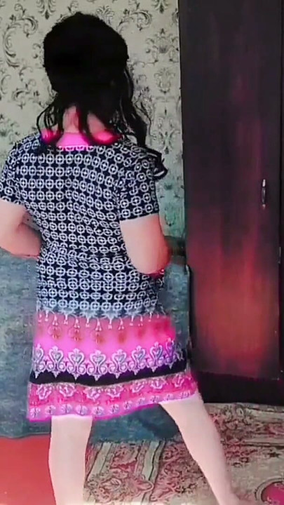Gorgeous sissy wearing rose crown in sunny meadow | Clip 1