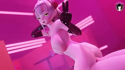 Genshin Impact - Noelle - полностью обнаженный сексуальный танец + секс (3D хентай)