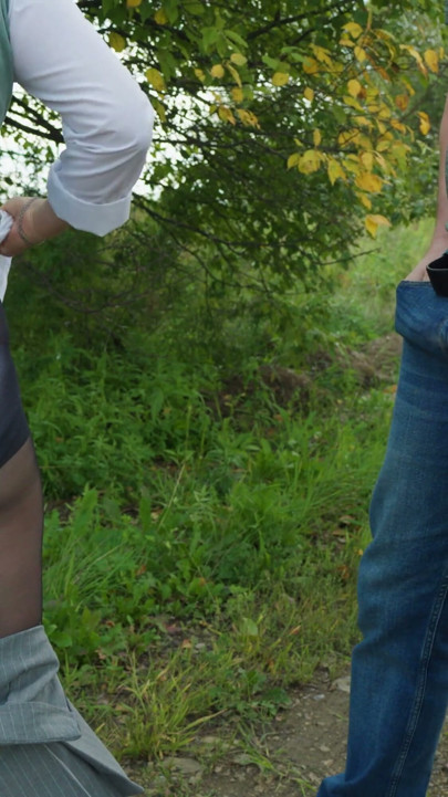 Girl, what's your name? Accidentally met a stranger outdoors and fucked her! | Clip 3