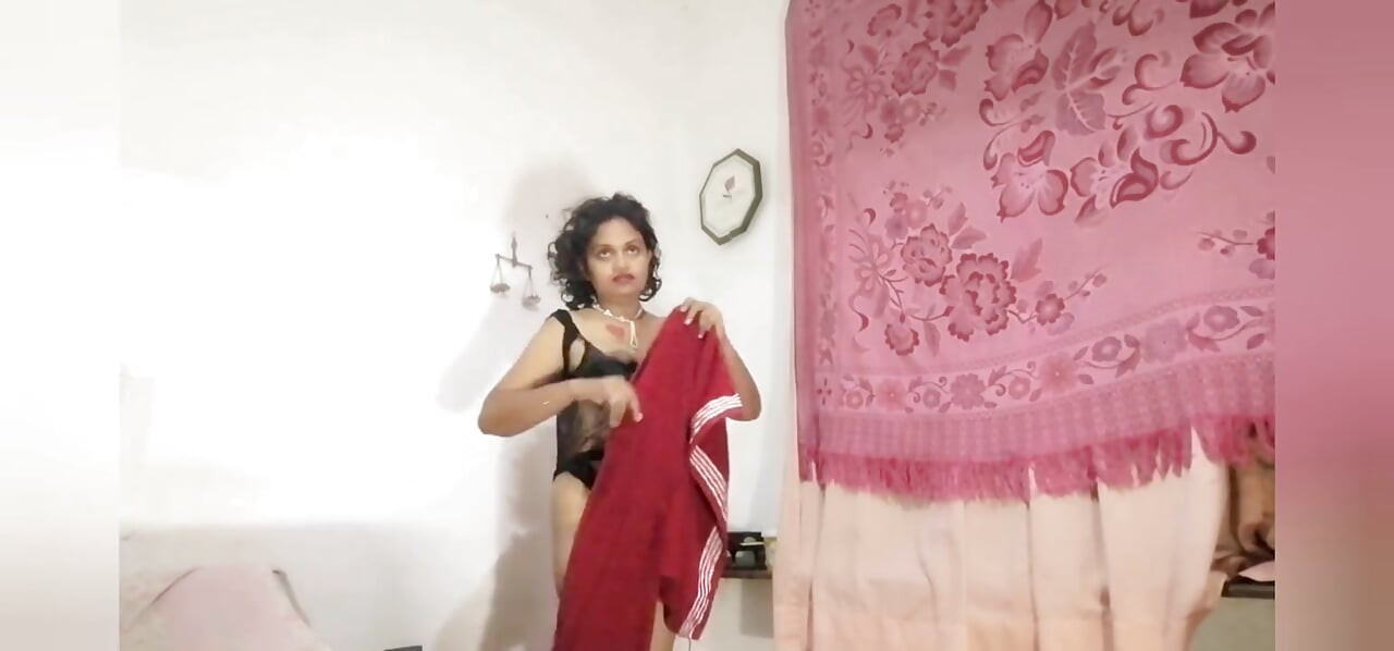 ep5 Desi stepmom found cam of stepson and she strips for him to see Pussy Show Begins Laying on the bed starts her boobs job.mp4