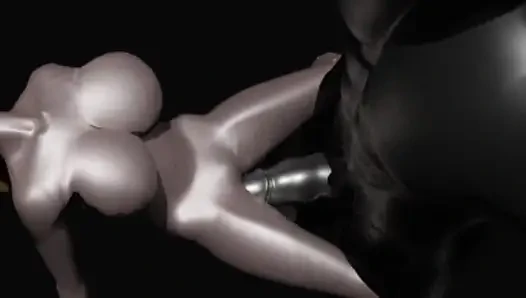 Здоровая женщина с жестким черным мужчиной ночью делает наслаждение хардкорной ночью с большой задницей в ее стоготках