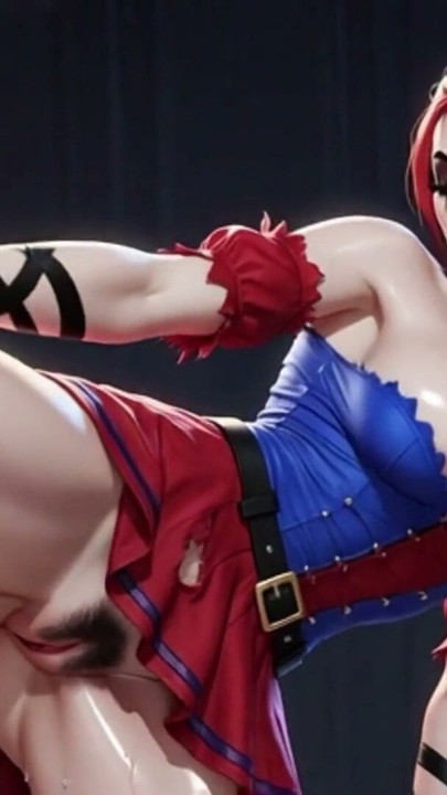 Harley Quinn with a tight pussy, big clit, and wet. | Clip 1