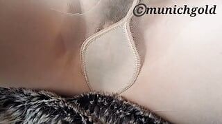 homemade closeup sexy milf munichgold masturbates in nylons please jerk off with me and have fun