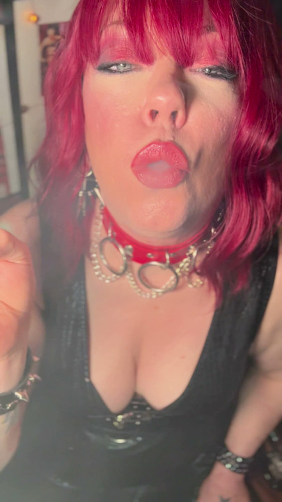 Goth Girl Tina Snua Joins 2 Cigarettes Together & Gives You A Smoke Show - Smoking Smoker | Clip 1