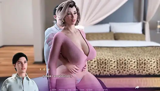 Stepmom Showing Boob Cleavage And Rubbing My Cock With Huge Ass