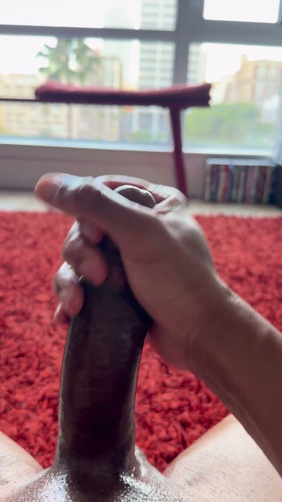 Jerking and Milking My Thick Throbbing BBC
