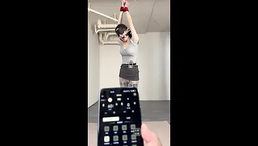 Ol Thick Gray Foot Pad Hanging + Electric Shock + Whipping