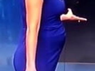 Crystal Preggo в синем платье