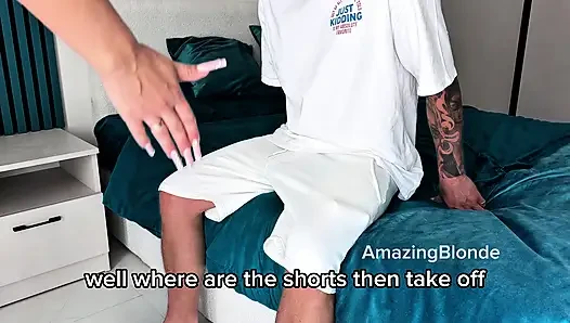 Gave my cheeky stepson an amazing blowjob just to make him leave