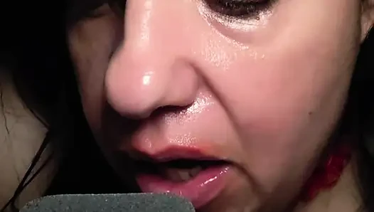 Kırmızı ateşli karpuz asmr