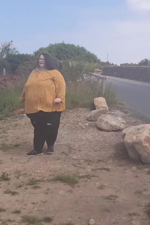 Making my fat body walk at a beauty spot