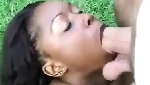 BlowBanged in the Park by her husband & strangers