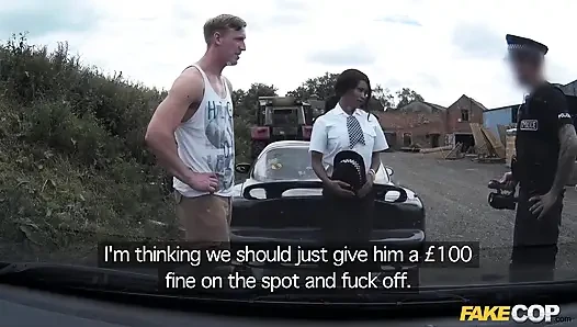 Fake Cop - Lets Fuck the Cops Threesiome POV