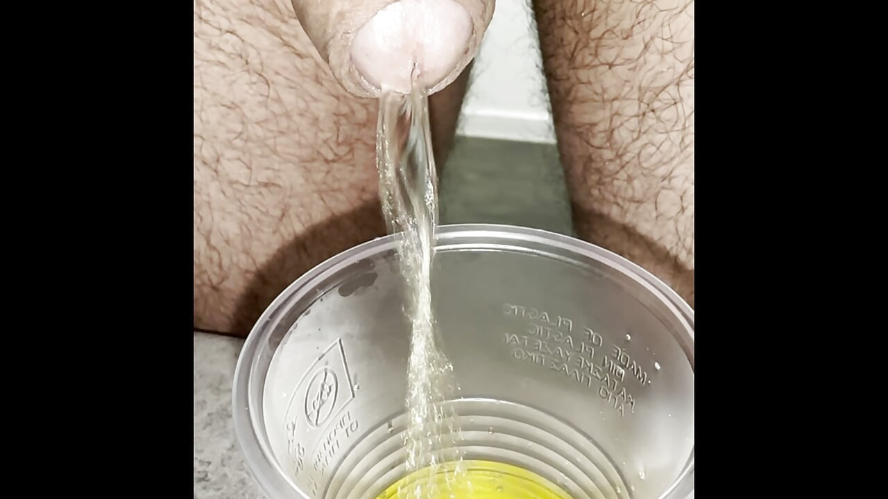 Pissing in a plastic cup mega compilation