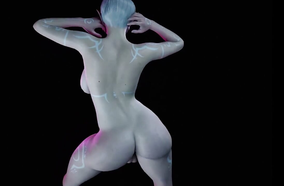 Transsexual elfo balançando - vídeo de música pornô 3D