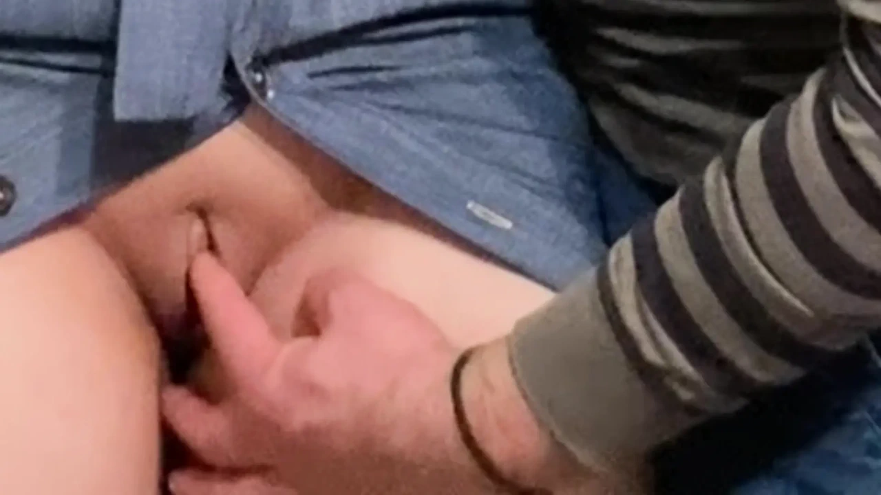 Dirty Fantasy! Old Perv Rubbing Perfect Pussy in Subway