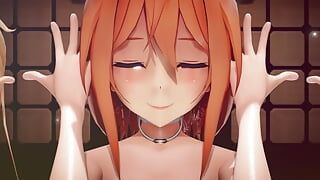 MMD R-18アニメの女の子のセクシーなダンスクリップ454