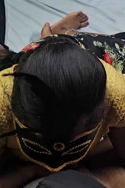 Shy Tamil Housewife Doing Hot Blowjob to His Husband Friend