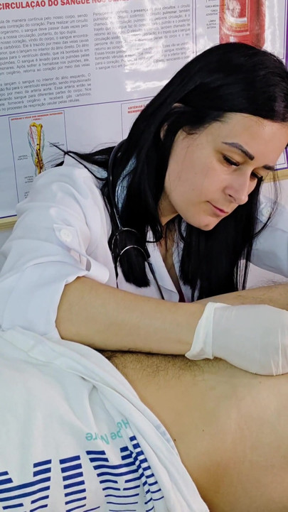 The attractive nurse was surprised by the patient | Clip 1