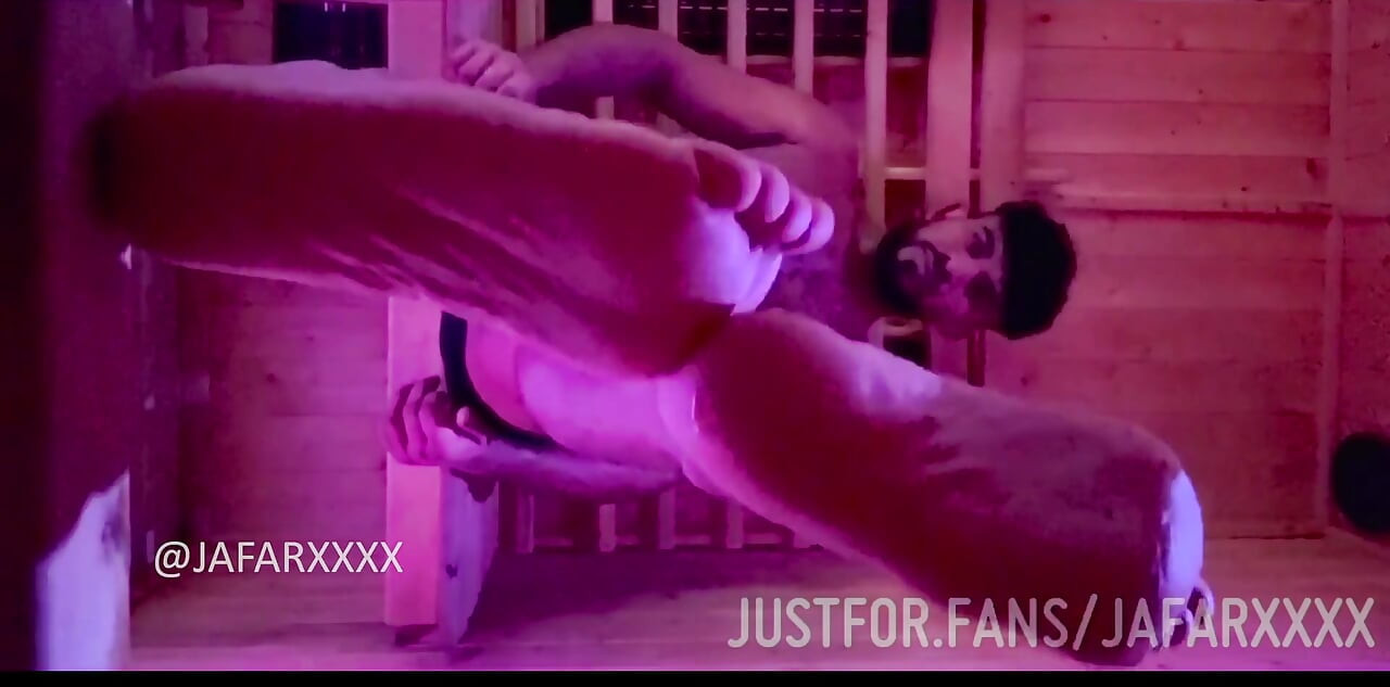 Ready for a Session with Me Dripping Sweat in the Sauna After Long Gym Session with My Feet in Your Face to Lick and Clean