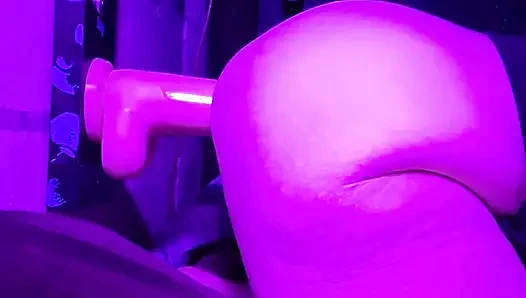 Riding my 13 inch dildo