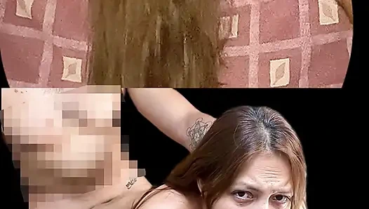 Angy ist eine verdammte Maschine, tief im Hals und sehr angenehme Bewegungen