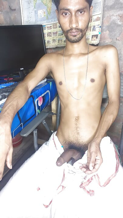 I sit in front of the camera at night and play with my penis