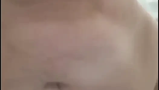 My stepmom taking a shower after fucking, to get the cum out of her.