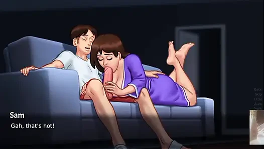 "SUMMER TIME SAGA"NEW UPDATE! HOT STEP-MOM DEBBIE CAUGHT ME JERKING!