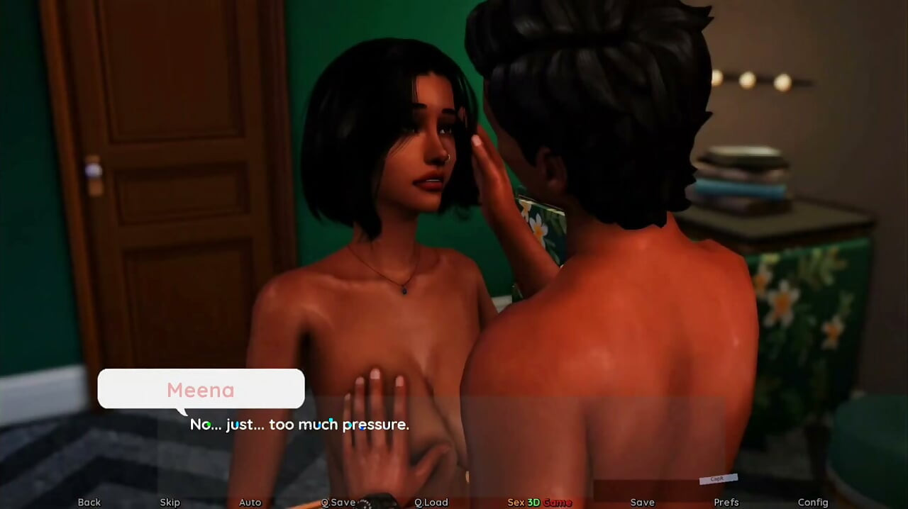 Desi virgin meena eventually went to bed with her flatmate Arun, but it hurts