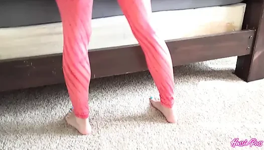 Liv Wild Enjoys Masturbating With A Dildo While Wearing Her Pants On!