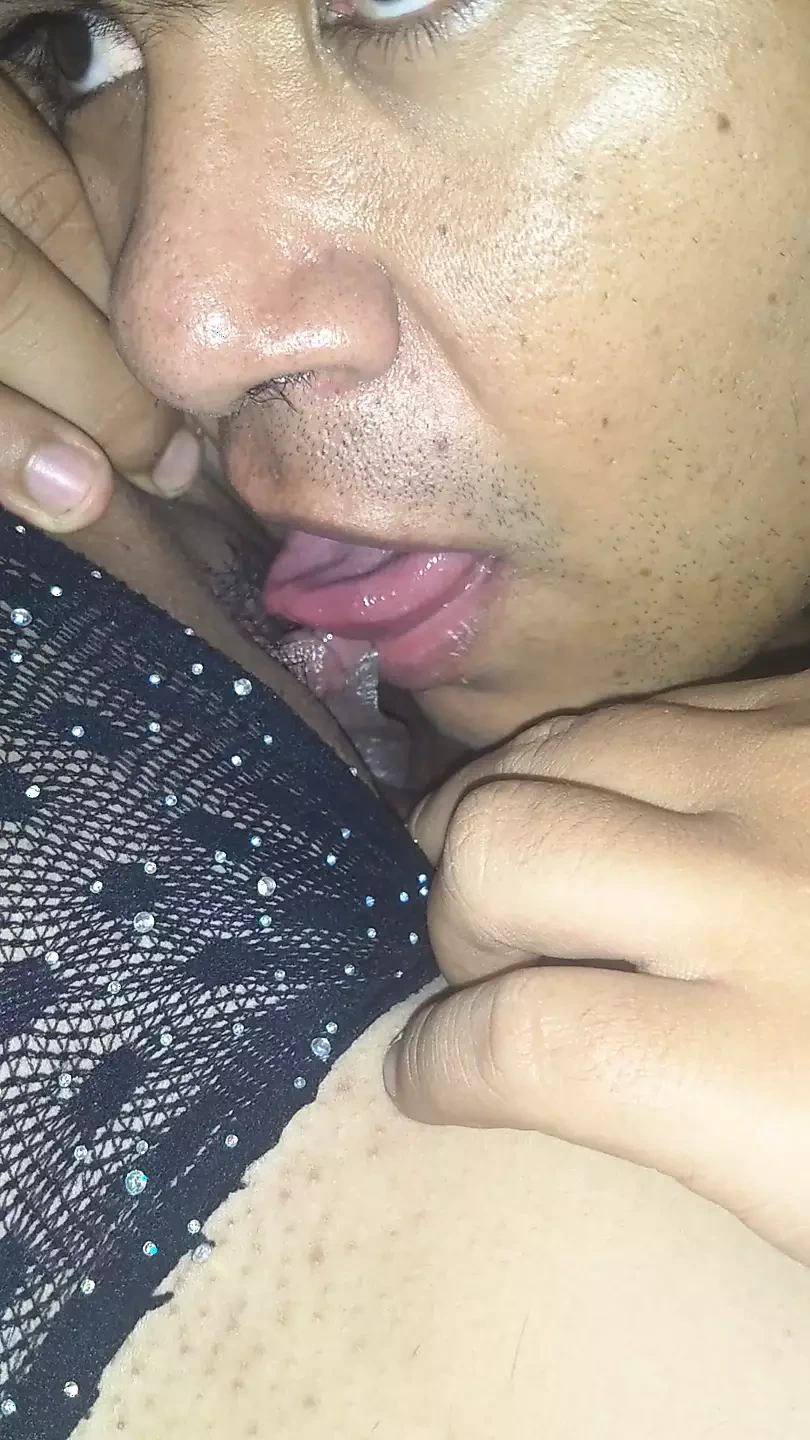 Playing with my stepmom's clit and sucking her delicious pussy