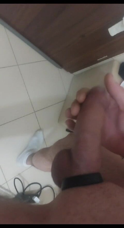 Cock ring, big meaty dick full of cum