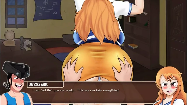 One Piece - Pirate Trainer Part 9 Hot Nami's Pussy and Makino's Boobs by Loveskysanx