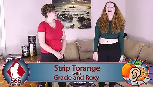 The girls take turns naming items until one falters, losing a piece of clothing