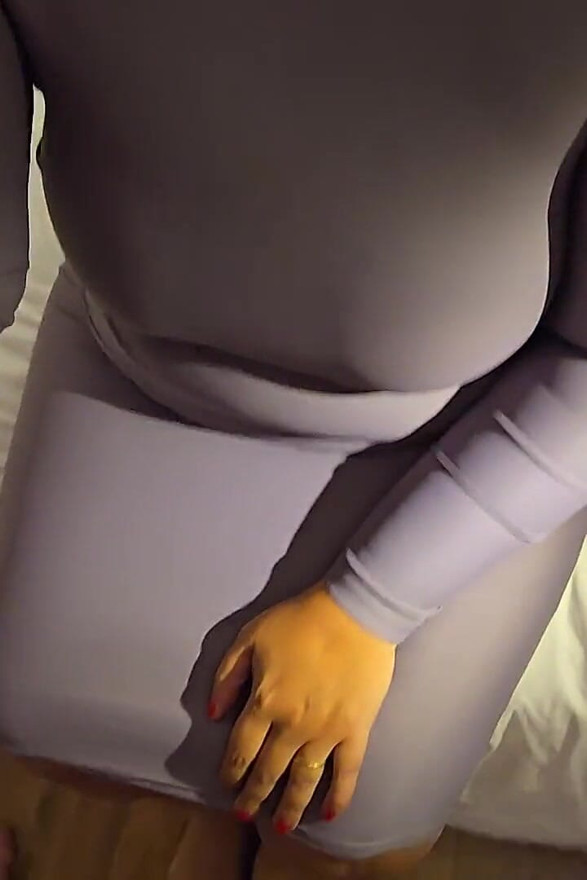 Husband Cums on Her Dress